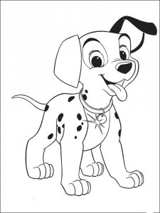Puppy coloring page - picture 12