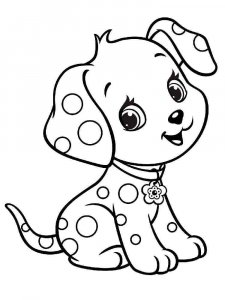 Puppy coloring page - picture 14