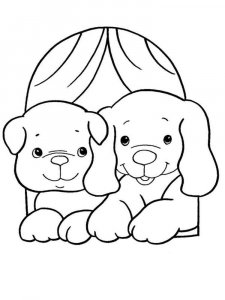 Puppy coloring page - picture 15