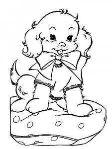 Puppy coloring page - picture 17