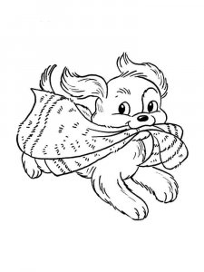 Puppy coloring page - picture 19