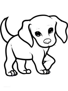 Puppy coloring page - picture 2