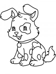 Puppy coloring page - picture 20