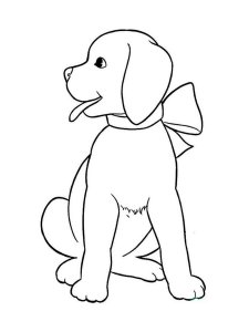 Puppy coloring page - picture 22