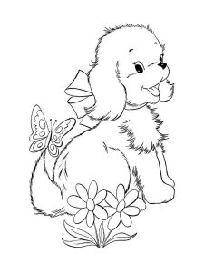 Puppy coloring page - picture 24