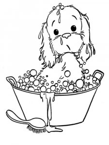 Puppy coloring page - picture 25