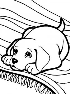 Puppy coloring page - picture 27