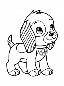 Puppy coloring page - picture 4