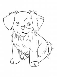Puppy coloring page - picture 8