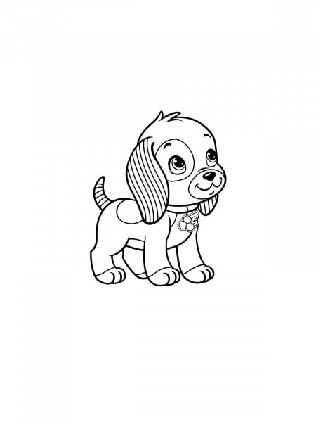 Puppy coloring pages