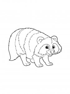 Raccoon Coloring Pages 44