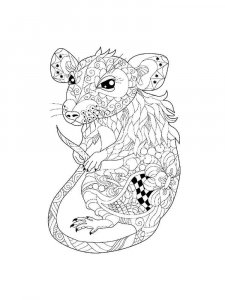 Rat coloring page - picture 17