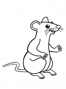 Rat coloring page - picture 2