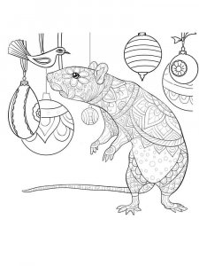 Rat coloring page - picture 21