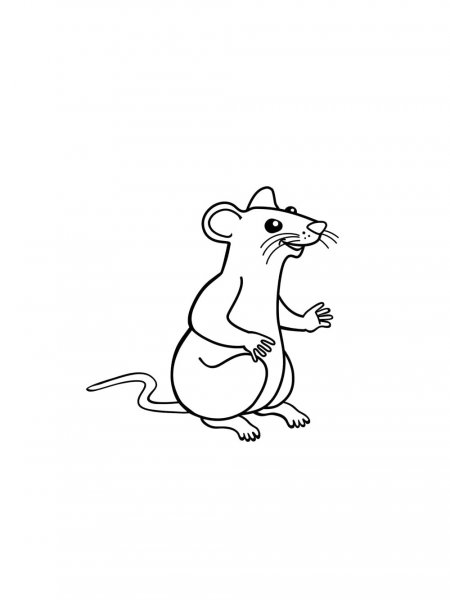 Rat coloring pages