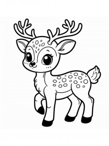 Red Deer coloring page - picture 11