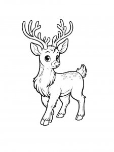Red Deer coloring page - picture 13