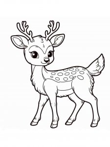 Red Deer coloring page - picture 14