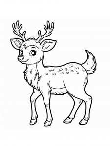 Red Deer coloring page - picture 16