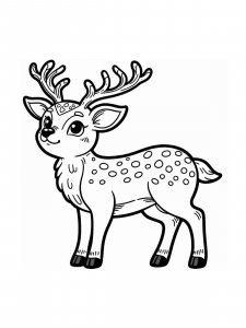 Red Deer coloring page - picture 18