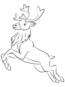 Red Deer coloring page - picture 7
