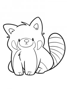 Red Panda coloring page - picture 13