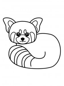 Red Panda coloring page - picture 14