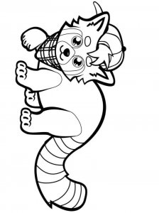Red Panda coloring page - picture 17