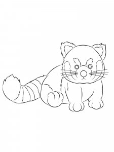 Red Panda coloring page - picture 6