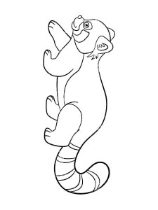 Red Panda coloring page - picture 9