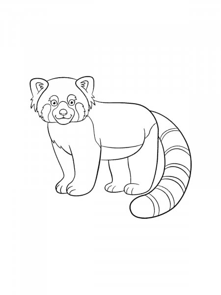 Red Panda coloring pages