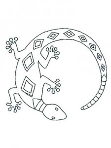 Reptile coloring page - picture 11