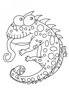 Reptile coloring page - picture 7