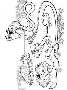 Reptile coloring page - picture 9