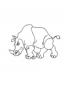 Rhino Coloring Pages 15