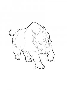 Rhino Coloring Pages 23