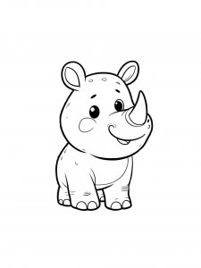 Rhino Coloring Pages 32