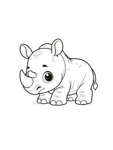 Rhino Coloring Pages 33