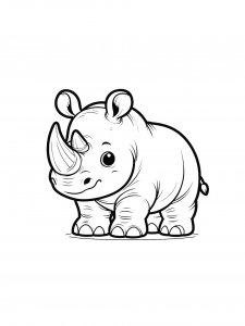 Rhino Coloring Pages 35