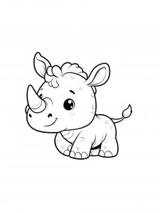 Rhino Coloring Pages 36