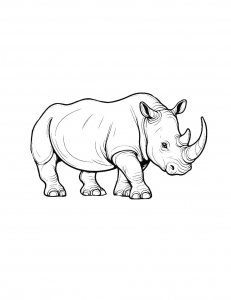 Rhino Coloring Pages 40
