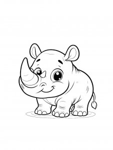 Rhino Coloring Pages 42