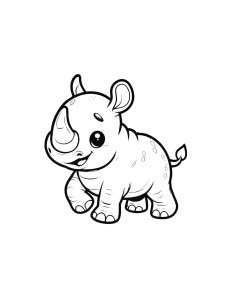 Rhino Coloring Pages 49