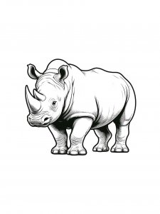 Rhino Coloring Pages 50