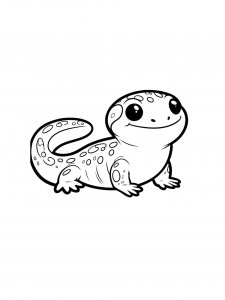 Salamander Coloring Pages 24