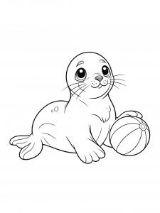 Sea Lion Coloring Pages 20
