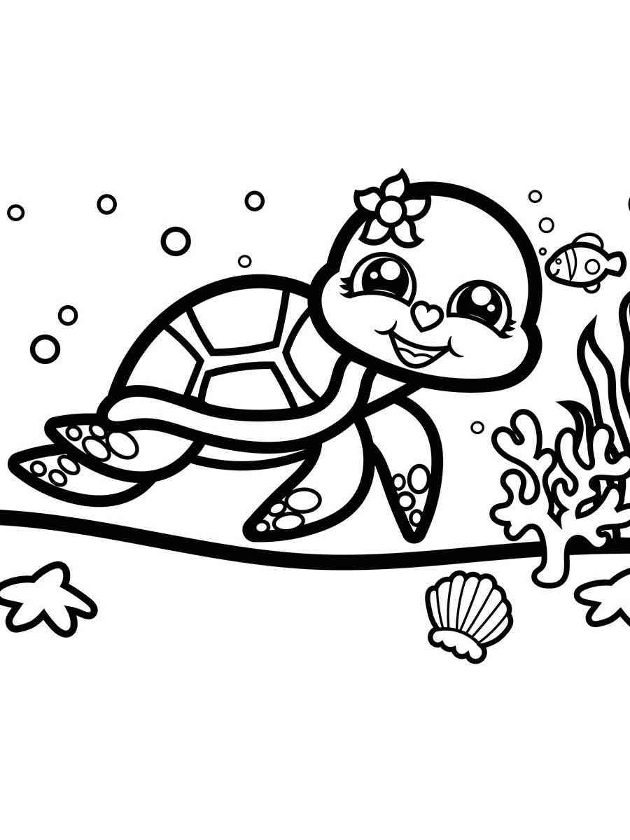 Tucker Turtle Coloring Pages / Sea Turtle for kids