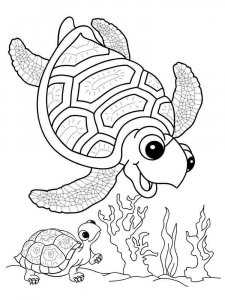 Sea Turtle coloring page - picture 10