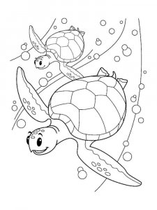 Sea Turtle coloring page - picture 19