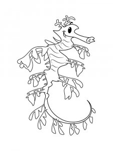 Seadragon coloring page - picture 1